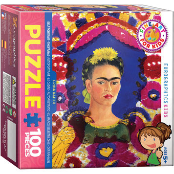 Eurographics Frida Kahlo - Self Portrait - The Frame Jigsaw Puzzle