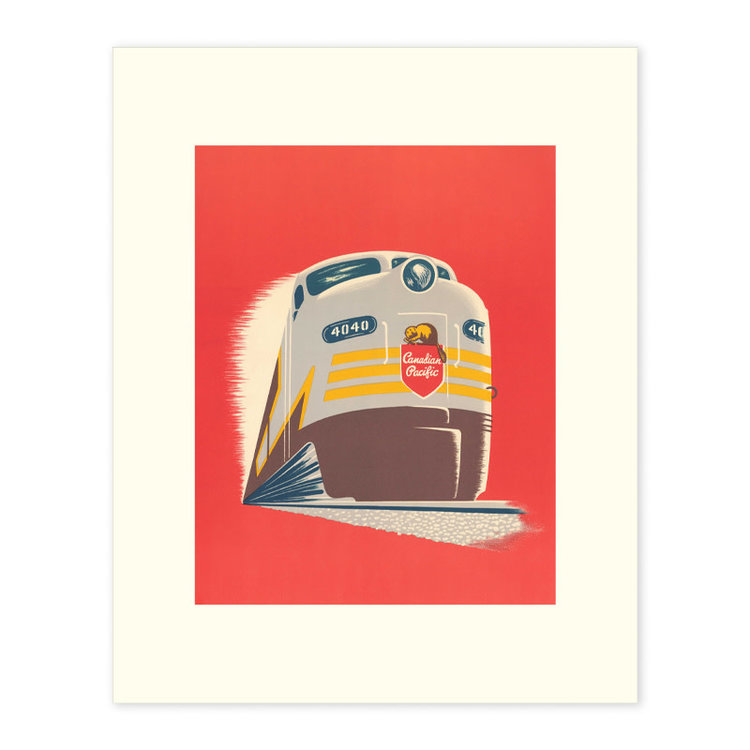 Vivid Print CP Train Modern 16x20