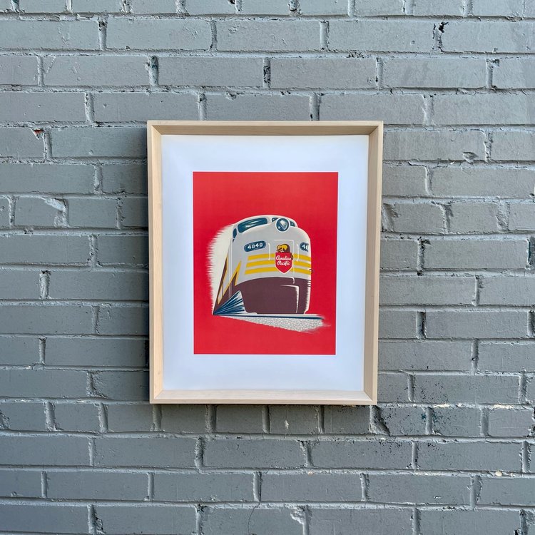 Vivid Print CP Train Modern 16x20