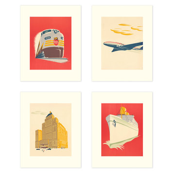 Vivid Print CP Modern Set of Four Vivid Print CP Modern Set of Four