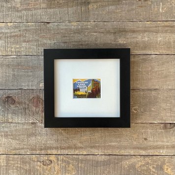 Vivid Vintage Chateau Lake Louise Framed Vintage Luggage Label
