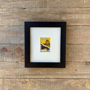 Vivid Vintage Chateau Frontenac Framed Vintage Luggage Label