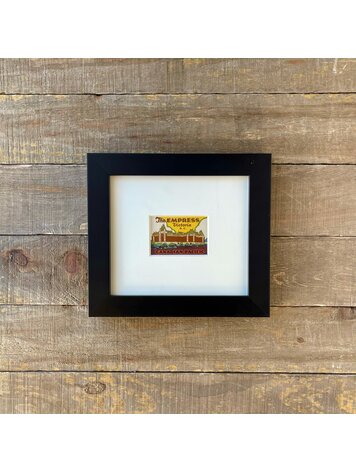 Vivid Vintage The Empress Hotel Framed Vintage Luggage Label