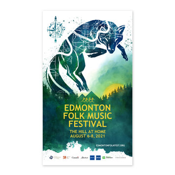 Vivid Print Edmonton Folk Music Festival 2021 Poster