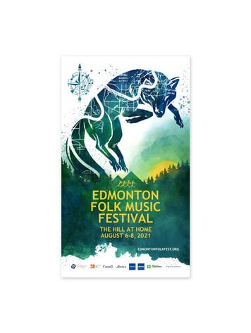 Vivid Print Edmonton Folk Music Festival 2021 Poster