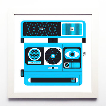 Raymond Biesinger Polaroid Blue