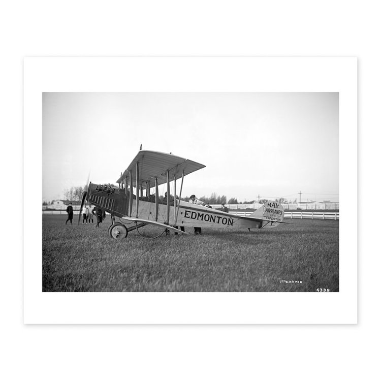 Vivid Archives Airplane and Pilot Edmonton 1919
