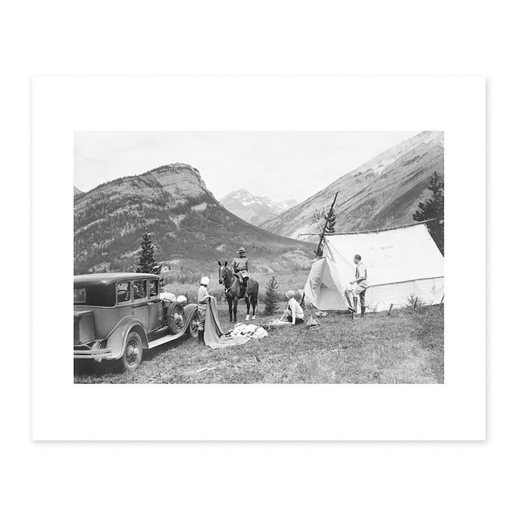 Vivid Archives Campers at Waterton Lakes National Park 1928