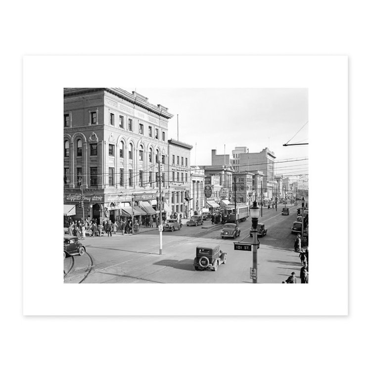 Vivid Archives Jasper Avenue Looking East Edmonton 1930