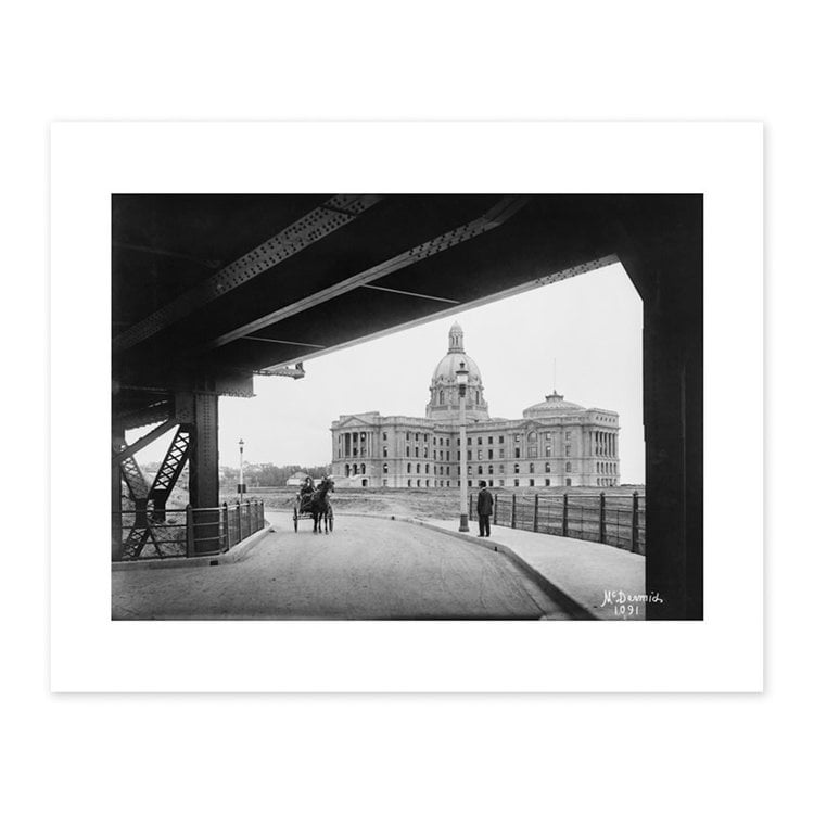 Vivid Archives Legislature Building from Bridge Edmonton 1914