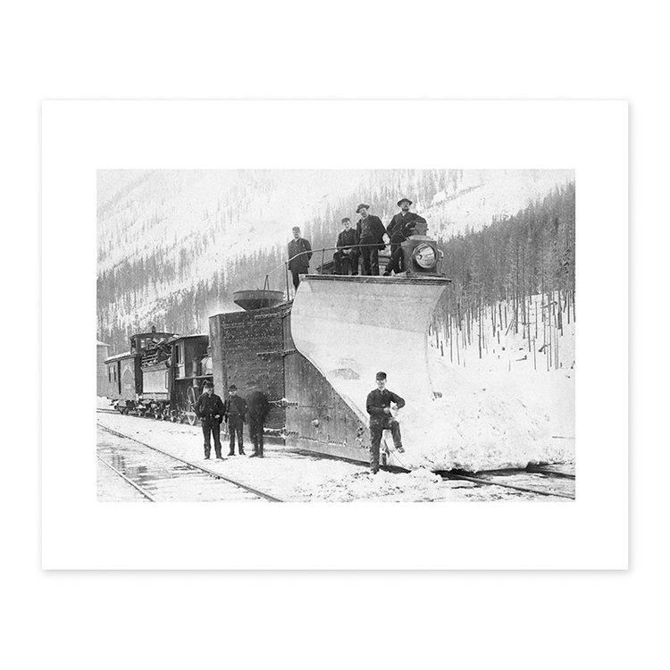 Vivid Archives Canadian Pacific Railways Snow Plough Rogers Pass c1887-1899