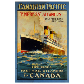 Eurographics Empress Steamers Luxurious Fast Mail Steamers to Canada