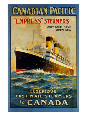 Eurographics Empress Steamers Luxurious Fast Mail Steamers to Canada