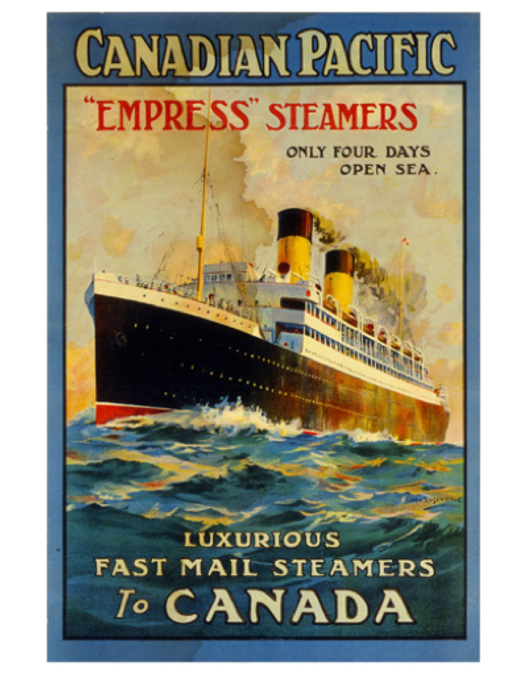Eurographics Empress Steamers Luxurious Fast Mail Steamers to Canada