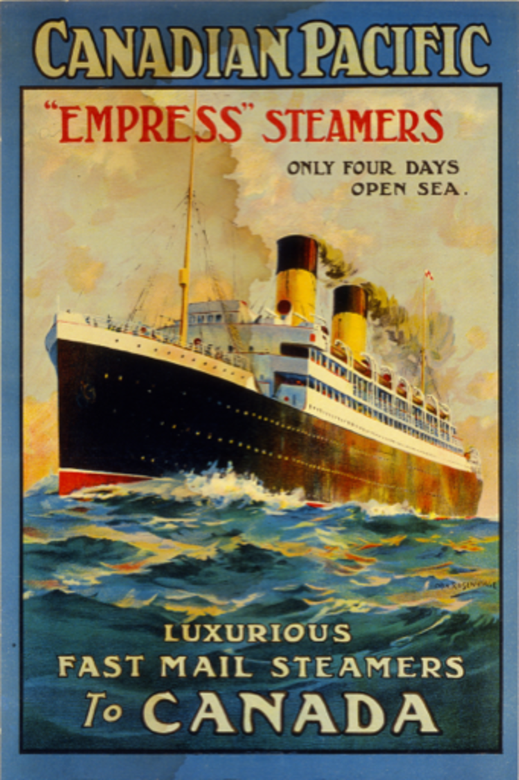 Eurographics Empress Steamers Luxurious Fast Mail Steamers to Canada