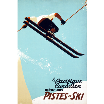 Eurographics Le Pacifique Canadien Mene aux Pistes de Ski