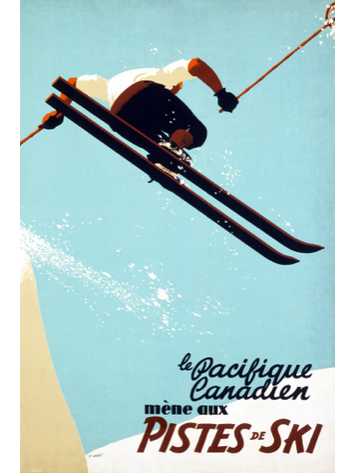 Eurographics Le Pacifique Canadien Mene aux Pistes de Ski
