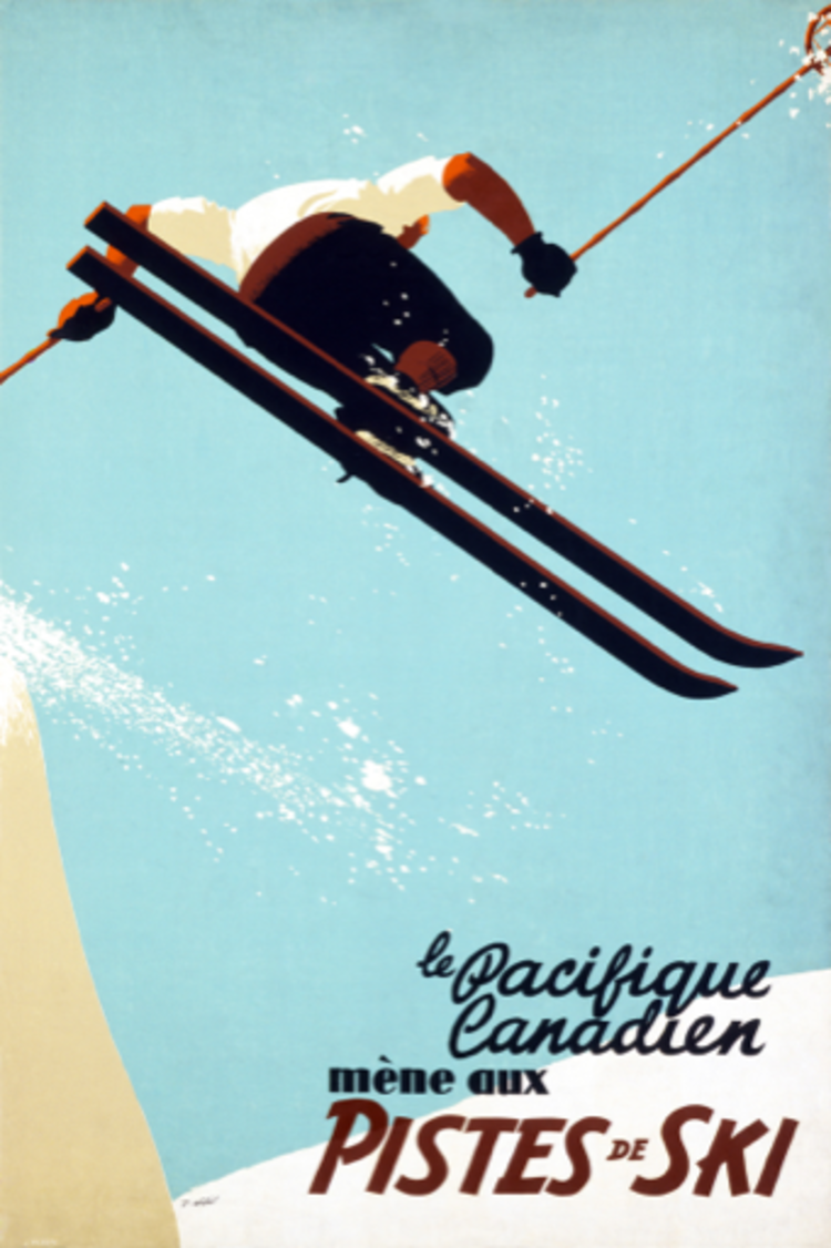 Eurographics Le Pacifique Canadien Mene aux Pistes de Ski