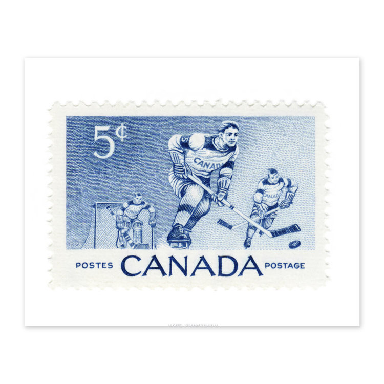 Vivid Print Canada Hockey Stamp