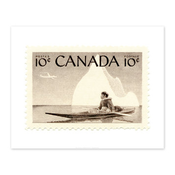 Vivid Print Canada Kayak Stamp Vivid Print Canada Kayak Stamp