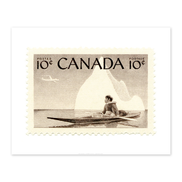 Vivid Print Canada Kayak Stamp