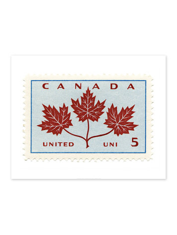 Vivid Print Canada Maple Leaves Stamp