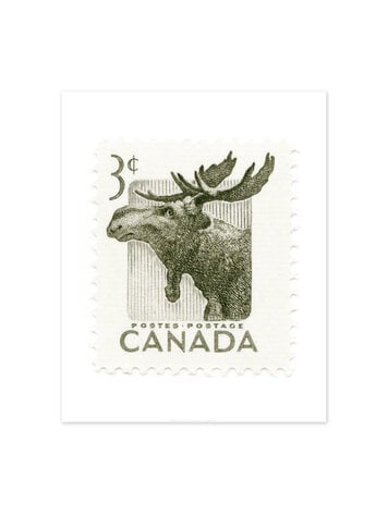 Vivid Print Canada Moose Stamp
