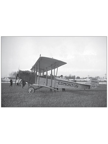 Vivid Archives Airplane and Pilot 1919 Postcard