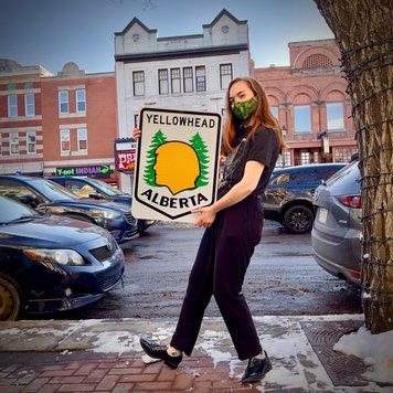 Vivid Print Yellowhead Highway Sign