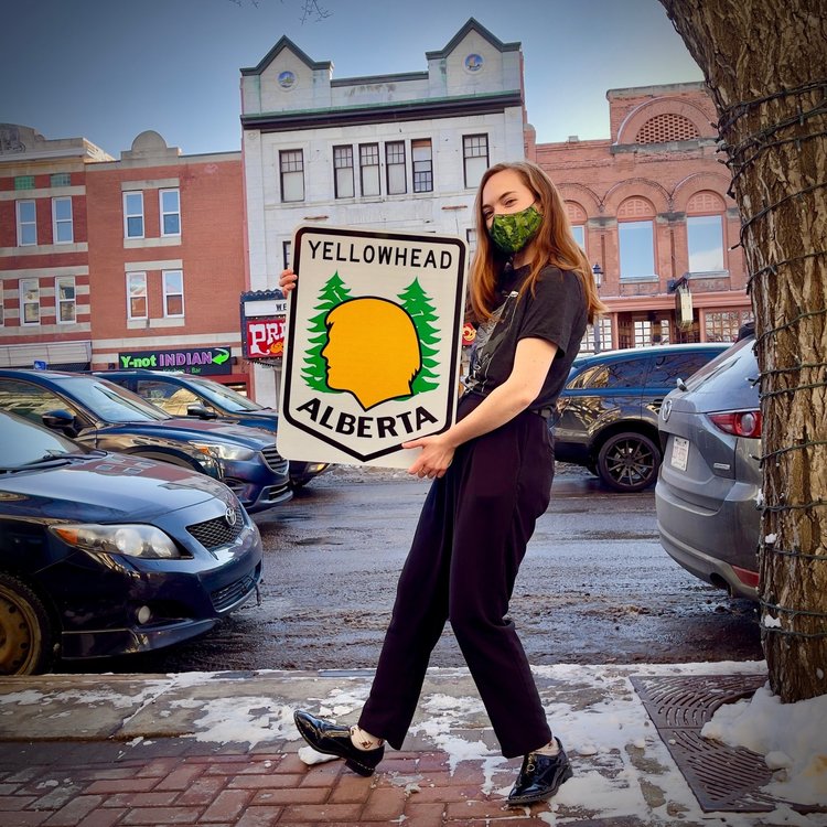 Vivid Print Yellowhead Highway Sign