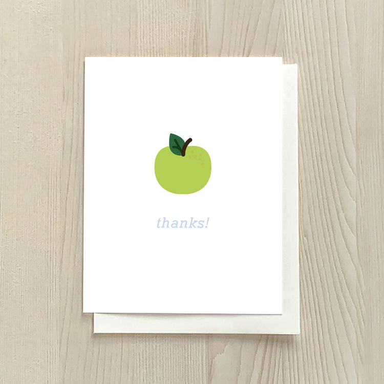 Vivid Print Apple Thanks