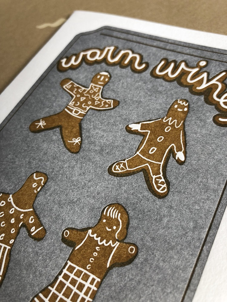 Vivid Print Gingerbread Man