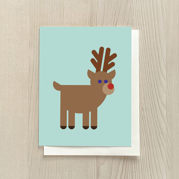 Vivid Print Reindeer