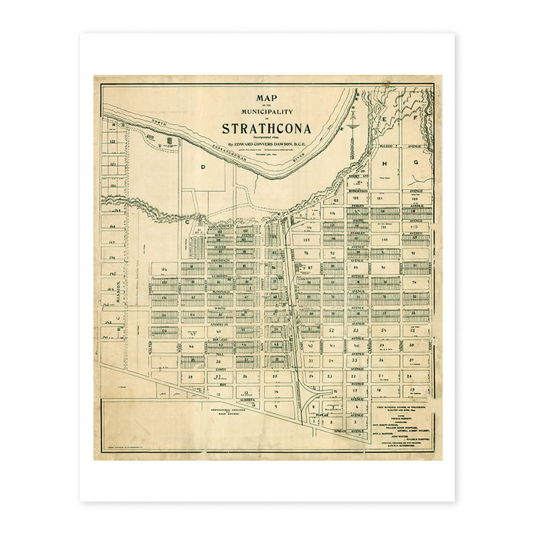Vivid Archives Map of Strathcona 1899