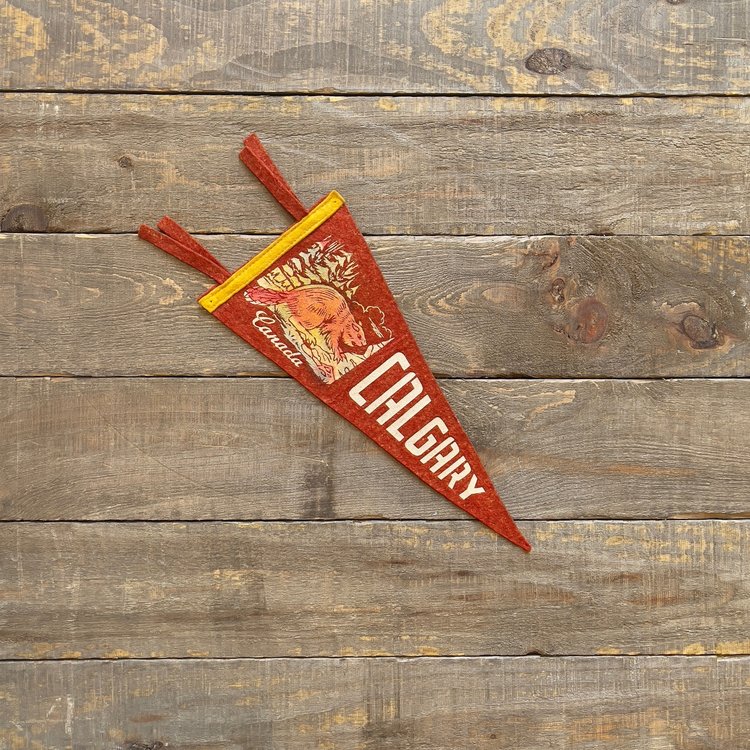 Vivid Vintage Vintage Calgary Pennant Red