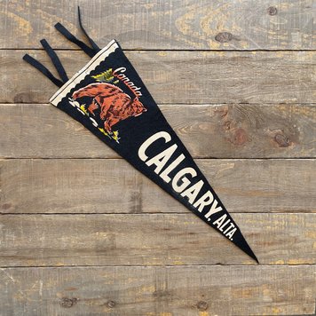 Vivid Vintage Vintage Calgary Pennant Black