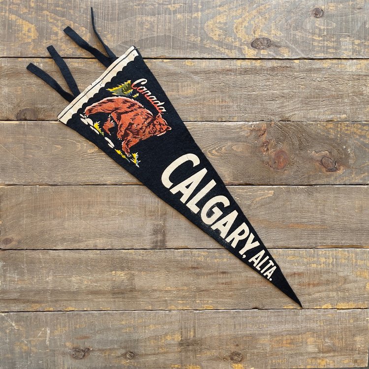 Vivid Vintage Vintage Calgary Pennant Black
