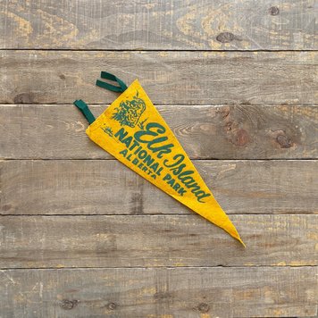 Vivid Vintage Vintage Elk Island Pennant Yellow