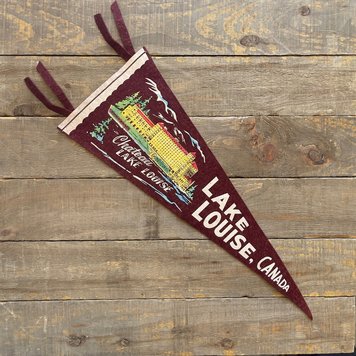 Vivid Vintage Vintage Lake Louise Pennant Burgundy