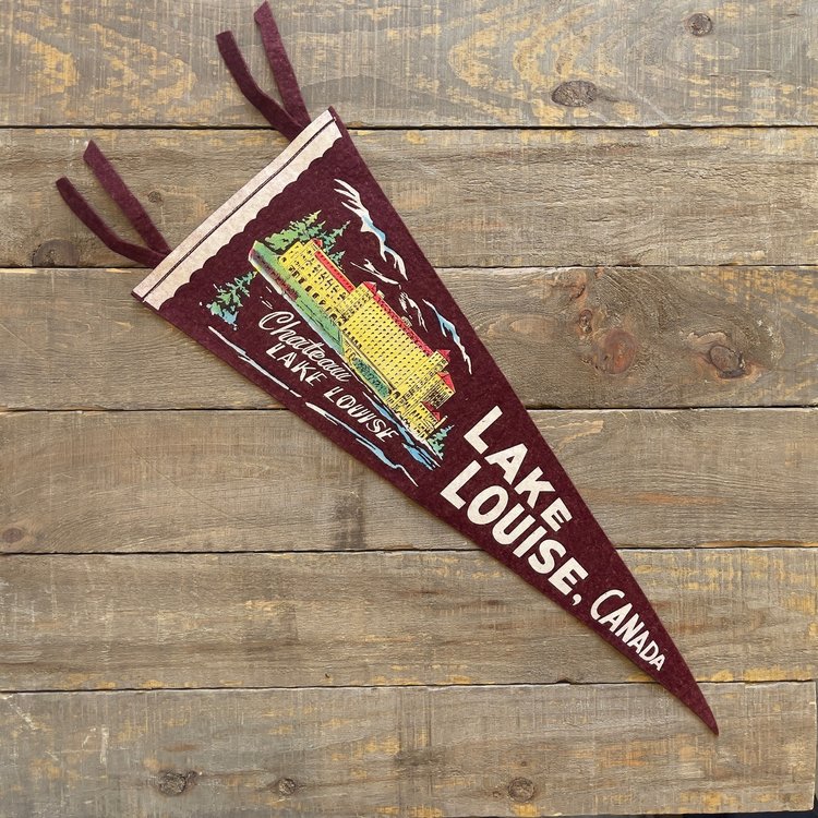 Vivid Vintage Vintage Lake Louise Pennant Burgundy