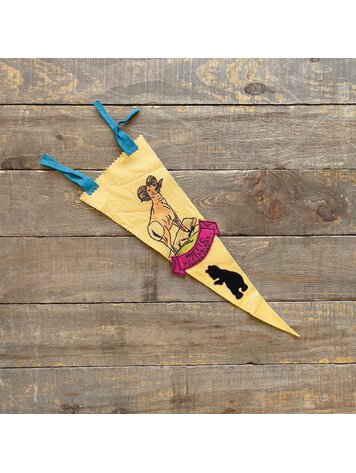 Vivid Vintage Vintage Miette Hot Springs Pennant White