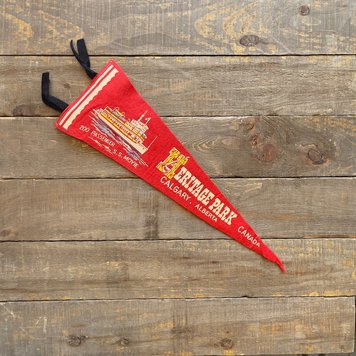 Vivid Vintage Vintage Heritage Park Pennant Red