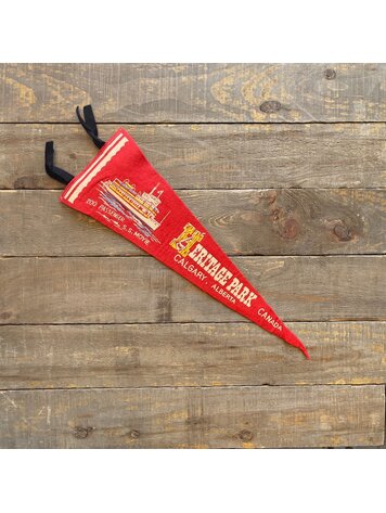 Vivid Vintage Vintage Heritage Park Pennant Red