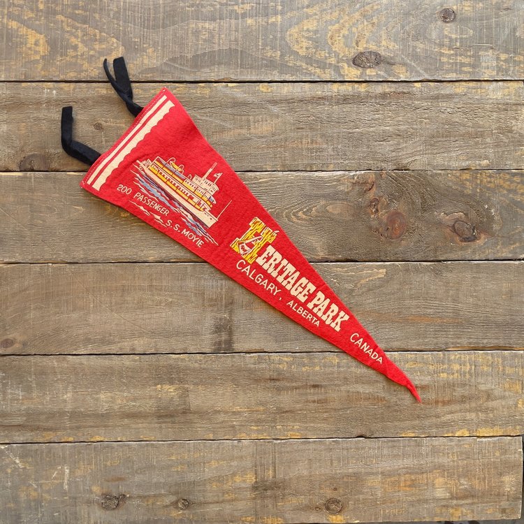 Vivid Vintage Vintage Heritage Park Pennant Red