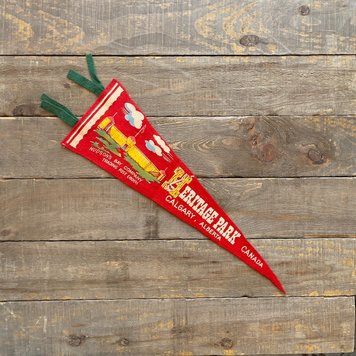 Vivid Vintage Vintage Heritage Park Pennant Red