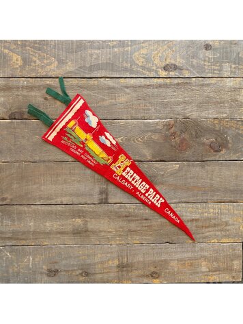 Vivid Vintage Vintage Heritage Park Pennant Red