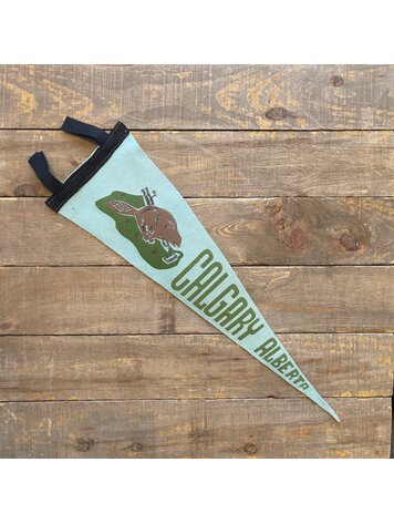 Vivid Vintage Vintage Calgary Pennant Teal