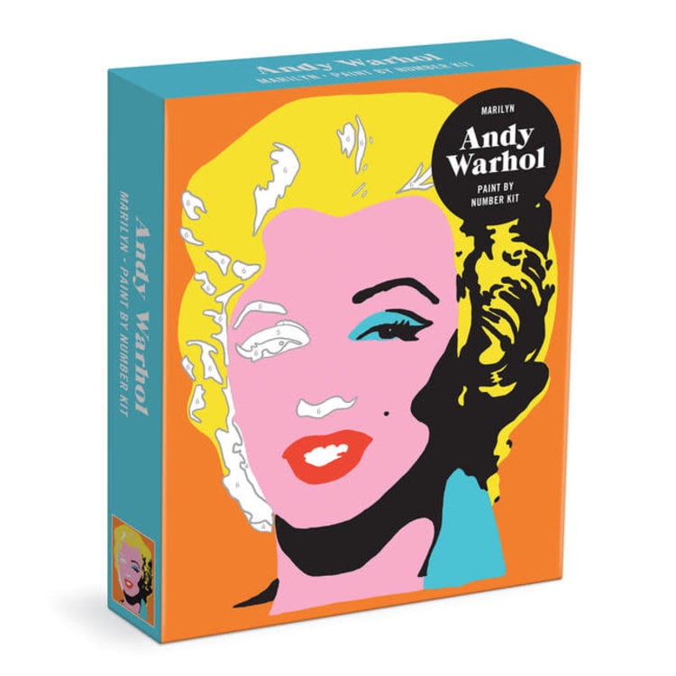 Galison Mudpuppy Andy Warhol Marilyn Paint By Number Kit