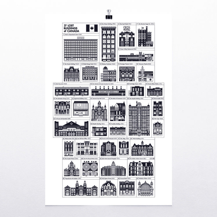 Raymond Biesinger Lost Buildings of Canada