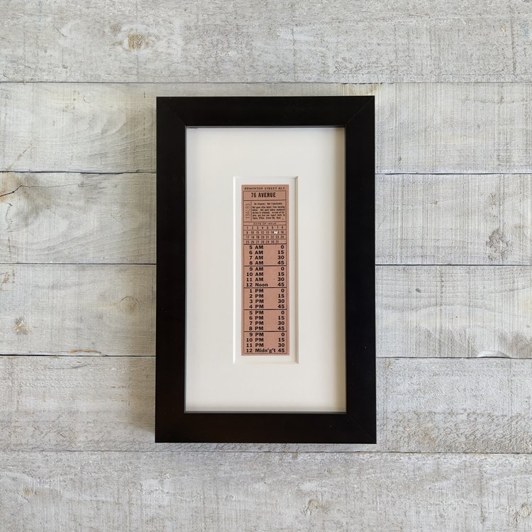 Vivid Vintage Edmonton Street Railway Transfer 76 Avenue